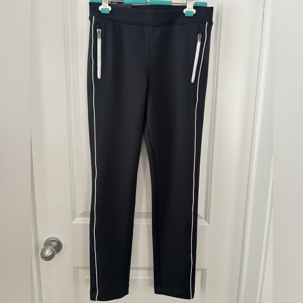 Under Armour Black Ankle Pants with White Stripe Detail NWT